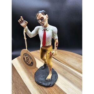 NWT Badass Biter Zombie Figurine Business Man With Shirt‎ And Tie